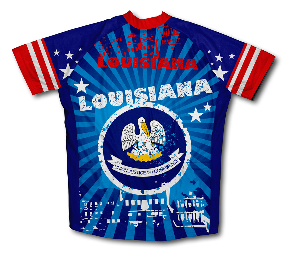 Louisiana Short Sleeve Cycling Jersey for Men and Women