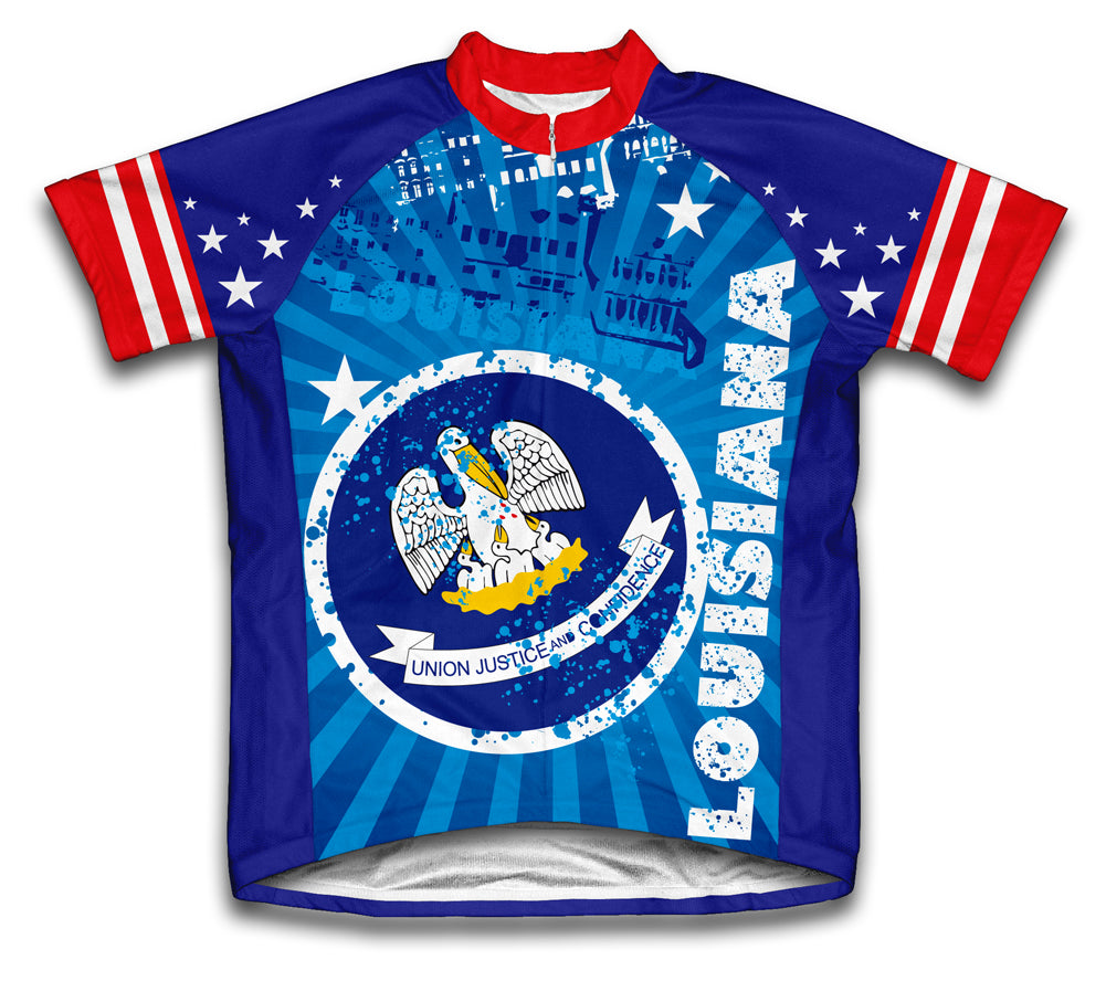 Louisiana Short Sleeve Cycling Jersey for Men and Women