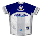 Louisiana Flag Short Sleeve Cycling Jersey for Men and Women
