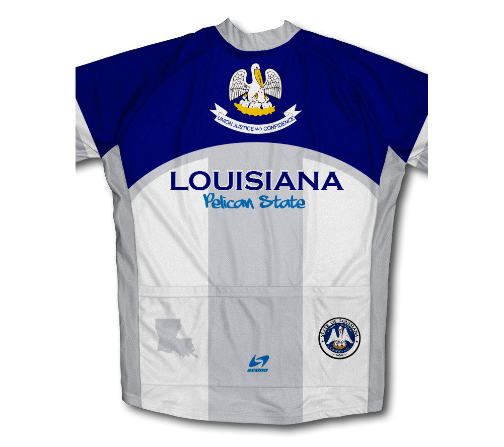 Louisiana Flag Winter Thermal Cycling Jersey