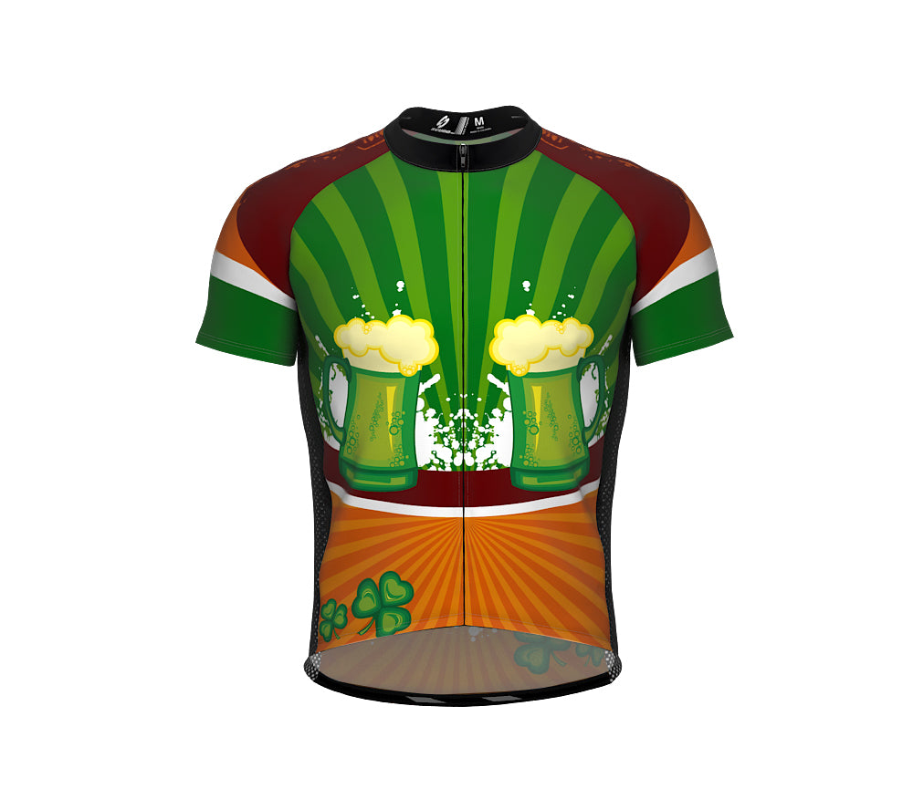 St. Patrick's Day Lucky Goods Short Sleeve Cycling Jersey for Men and Women