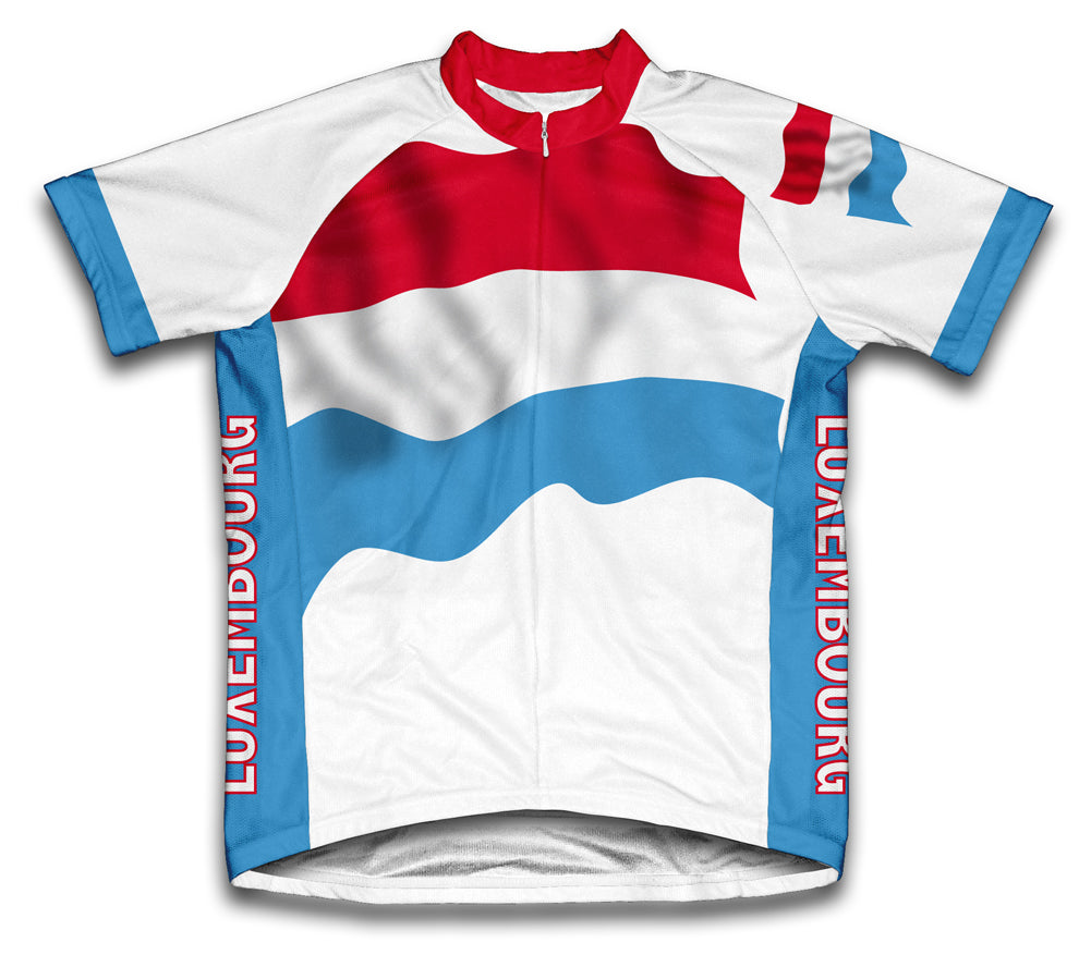 Luxembourg Flag Cycling Jersey for Men and Women