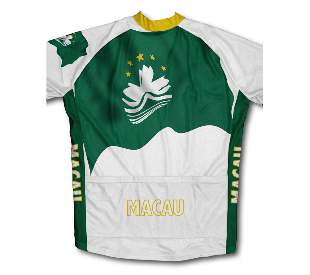 Macau Flag Winter Thermal Cycling Jersey