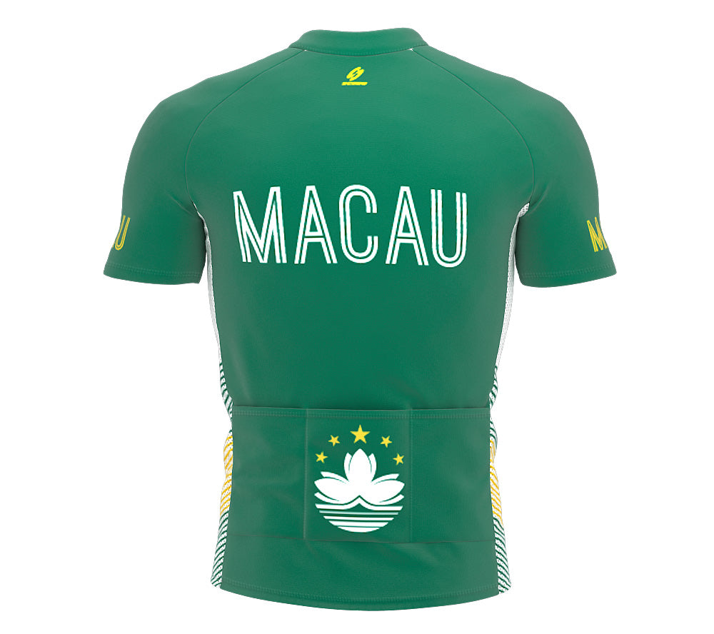 Macau  Full Zipper Bike Short Sleeve Cycling Jersey