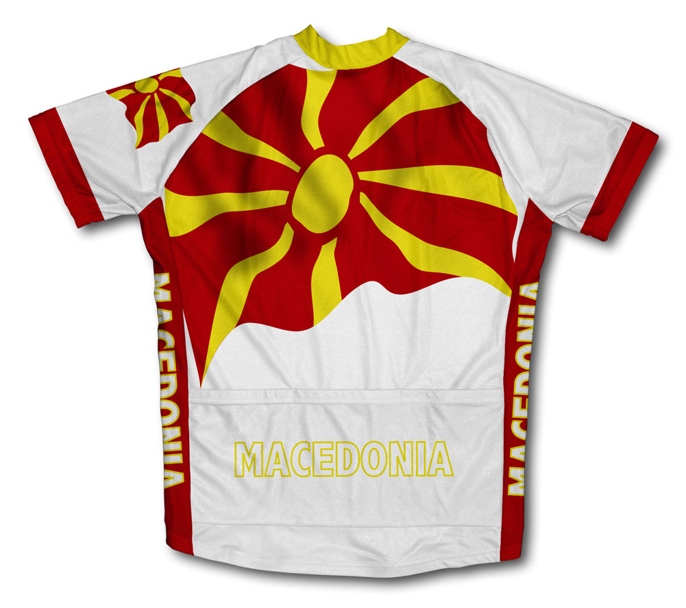 Macedonia Flag Cycling Jersey for Men and Women