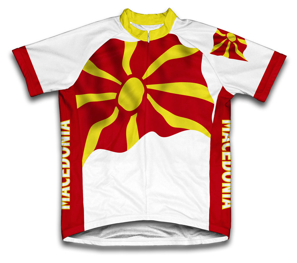 Macedonia Flag Cycling Jersey for Men and Women