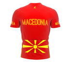 Macedonia  Full Zipper Bike Short Sleeve Cycling Jersey