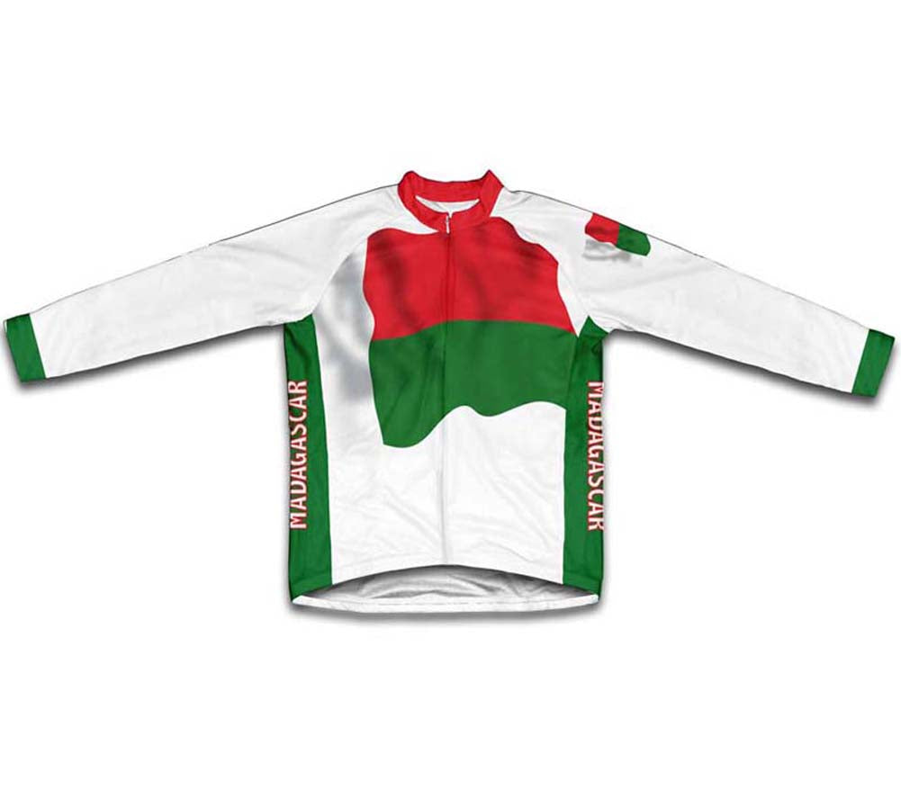 Madagascar Flag Cycling Jersey for Men and Women