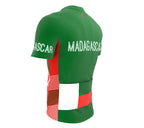 Madagascar  Full Zipper Bike Short Sleeve Cycling Jersey