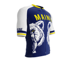 ScudoPro Pro-Elite Short Sleeve Cycling Jersey Maine USA State Icon landmark symbol identity  | Men and Women