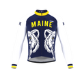 ScudoPro Pro Thermal Long Sleeve Cycling Jersey Maine USA state Icon landmark identity  | Men and Women