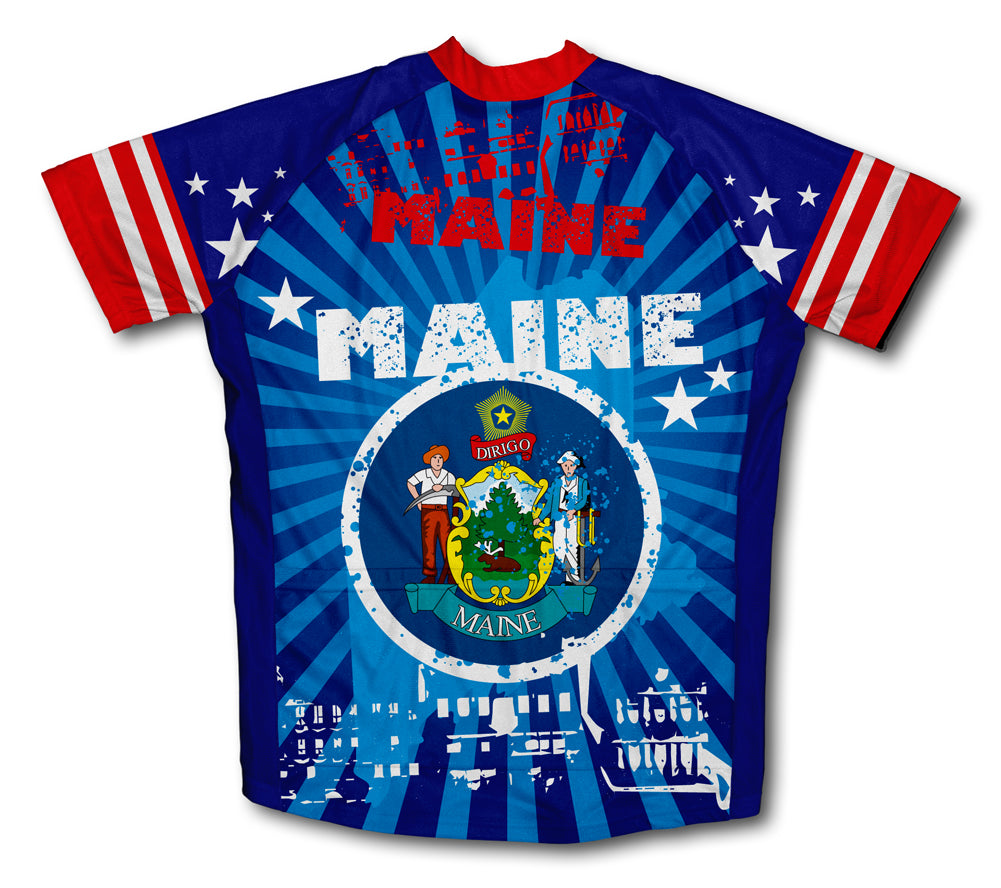 Maine Short Sleeve Cycling Jersey for Men and Women