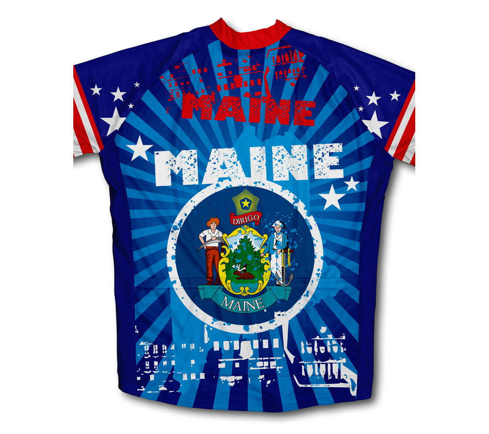 Maine Short Sleeve Cycling Jersey for Men and Women