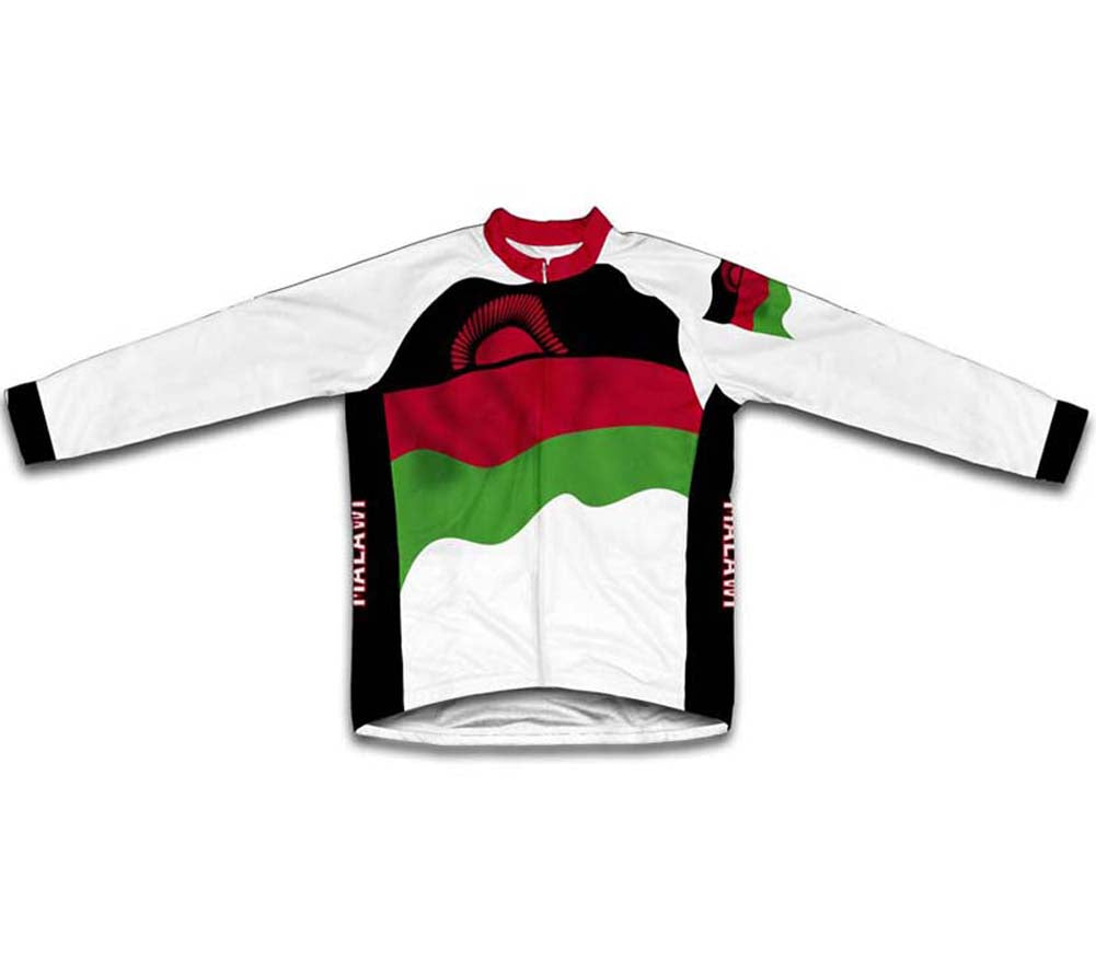 Malawi Flag Winter Thermal Cycling Jersey