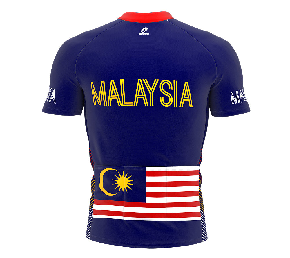 Malaysia  Full Zipper Bike Short Sleeve Cycling Jersey