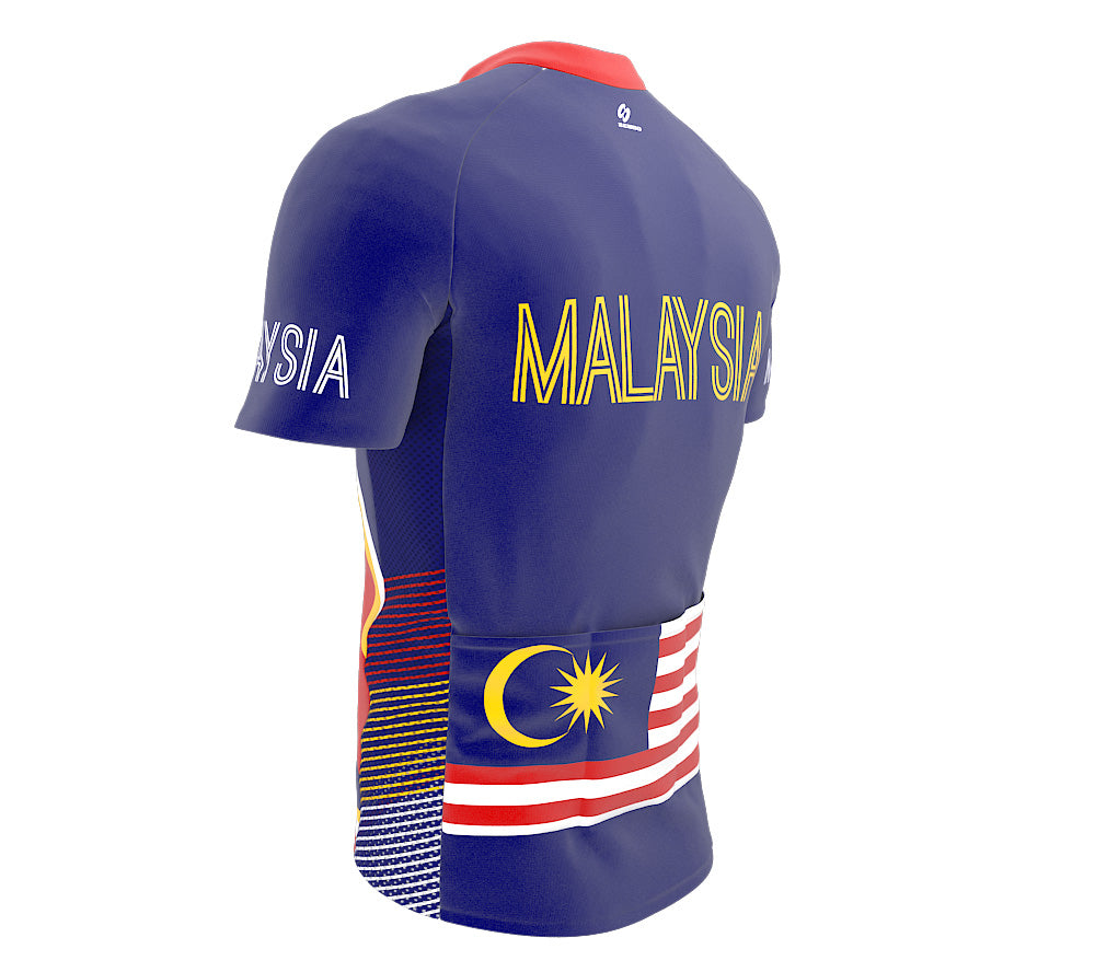 Malaysia  Full Zipper Bike Short Sleeve Cycling Jersey