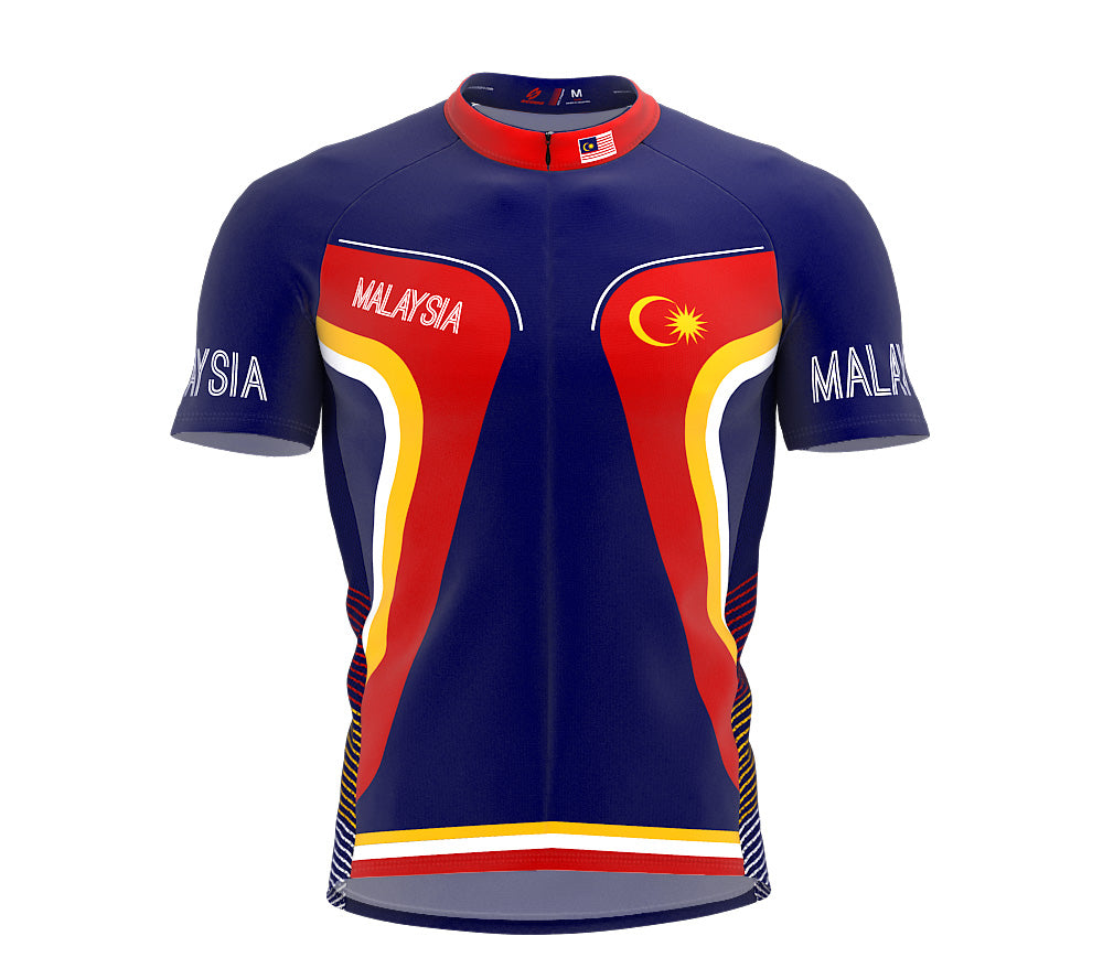 Malaysia  Full Zipper Bike Short Sleeve Cycling Jersey