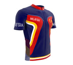 Malaysia  Full Zipper Bike Short Sleeve Cycling Jersey
