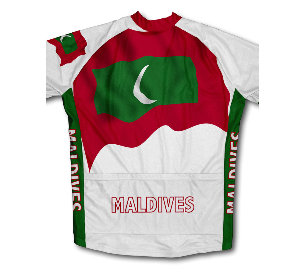 Maldives Flag Winter Thermal Cycling Jersey