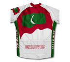 Maldives Flag Winter Thermal Cycling Jersey