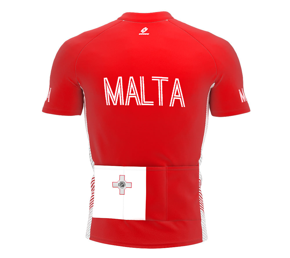 Malta  Full Zipper Bike Short Sleeve Cycling Jersey