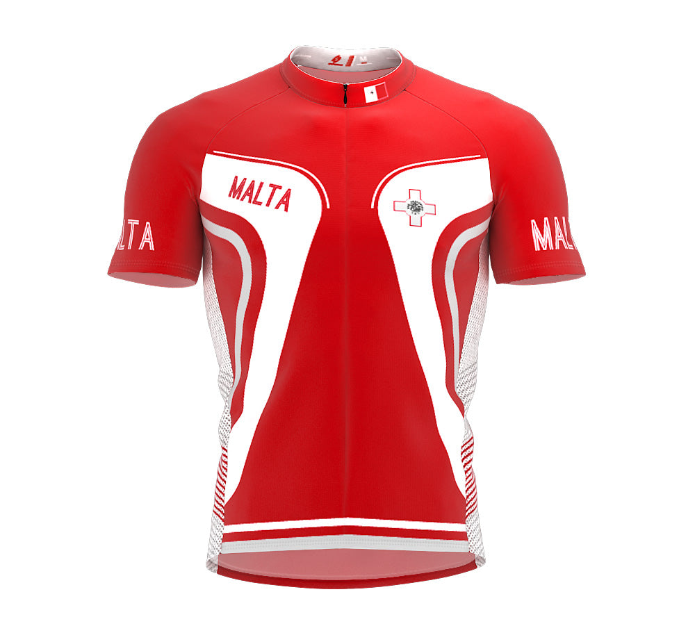 Malta  Full Zipper Bike Short Sleeve Cycling Jersey