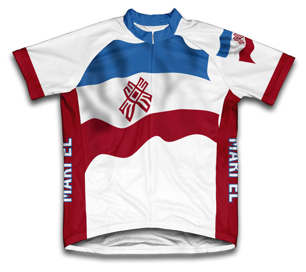 Mari El Flag Cycling Jersey for Men and Women