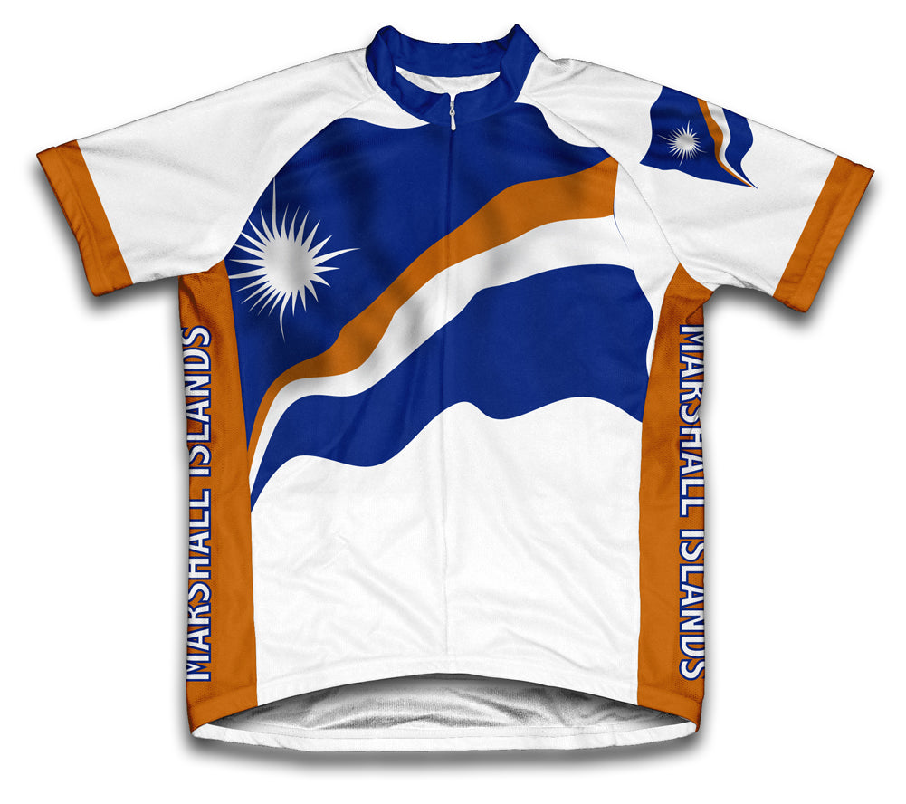 Marshall Islands Flag Cycling Jersey for Men and Women