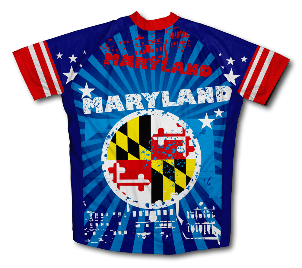 Maryland Short Sleeve Cycling Jersey for Men and Women