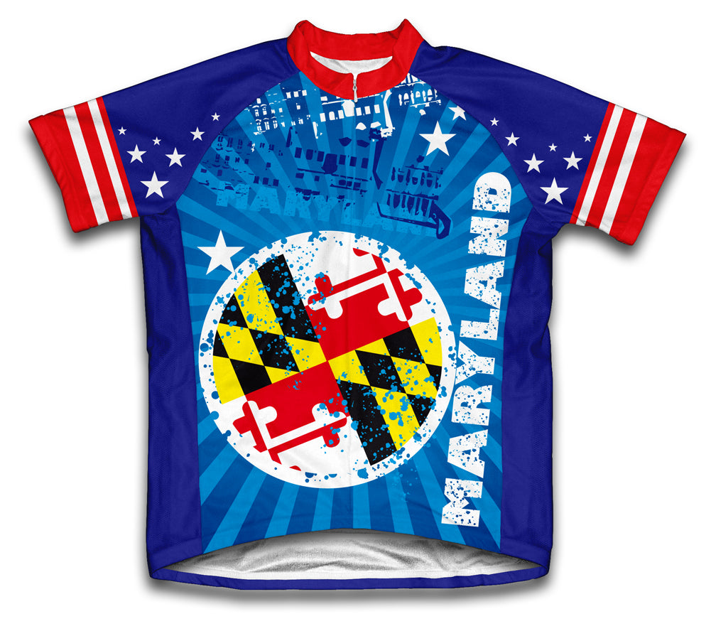 Maryland Short Sleeve Cycling Jersey for Men and Women