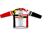 Maryland Flag Short Sleeve Cycling Jersey for Men and Women