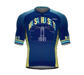 ScudoPro Pro-Elite Short Sleeve Cycling Jersey Massachusetts USA State Icon landmark symbol identity  | Men and Women