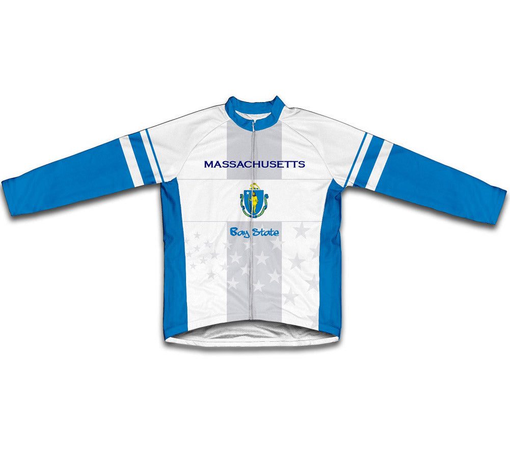 Massachusetts Flag Winter Thermal Cycling Jersey