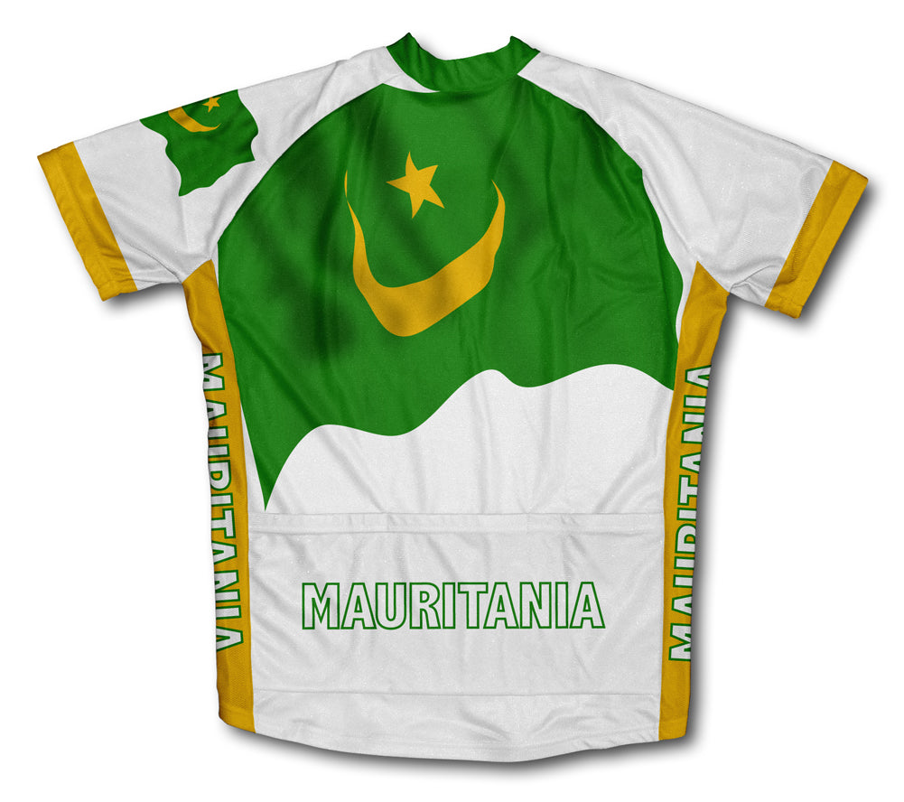 Mauritania Flag Cycling Jersey for Men and Women