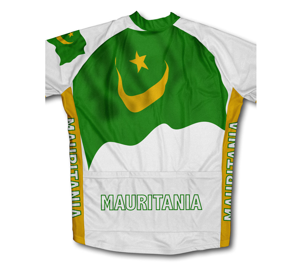 Mauritania Flag Winter Thermal Cycling Jersey