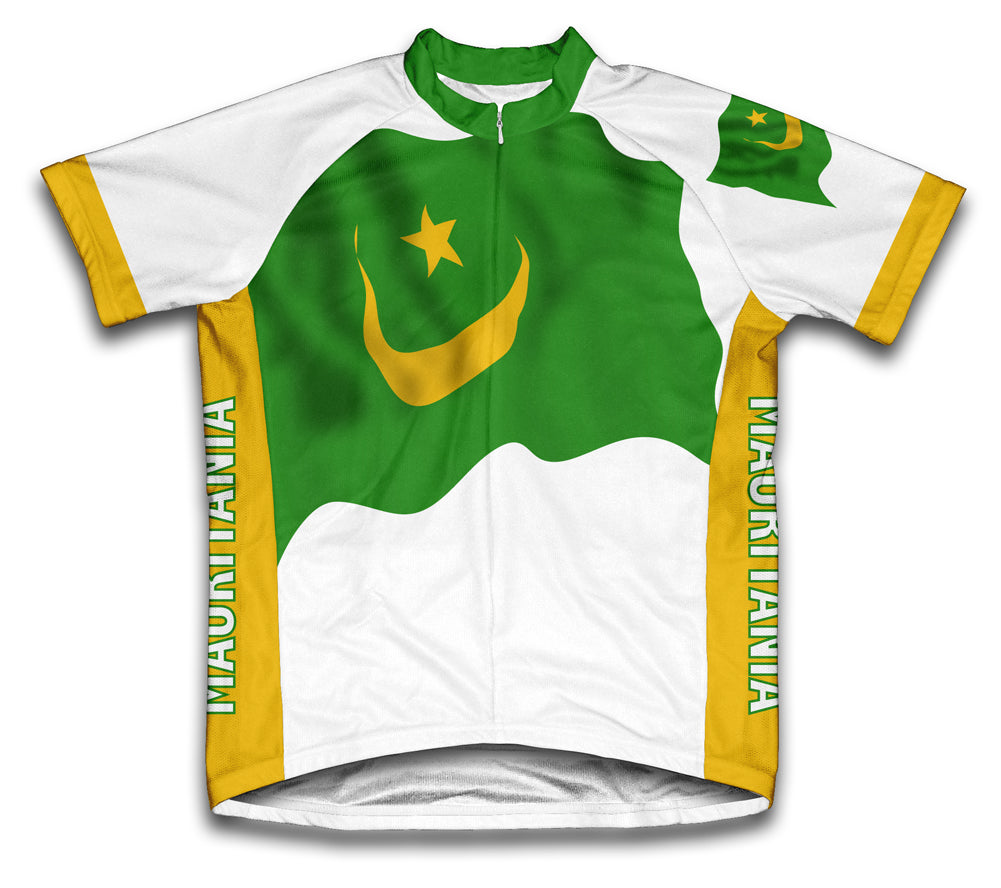 Mauritania Flag Cycling Jersey for Men and Women