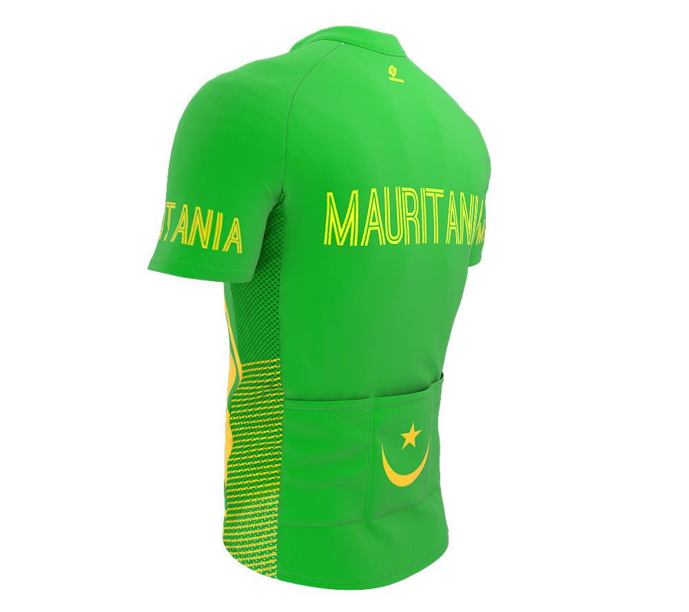 Mauritania  Full Zipper Bike Short Sleeve Cycling Jersey