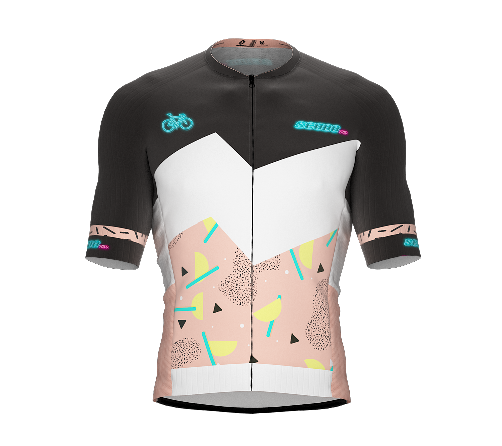 ScudoPro Elite Fit Short Sleeve Cycling Jersey Retro Bact|  Men and Women