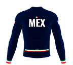 ScudoPro Pro Thermal Long Sleeve Cycling Jersey Country CODE Mexico Blue | Men and Women