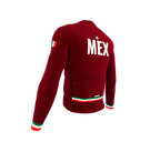 ScudoPro Pro Thermal Long Sleeve Cycling Jersey Country CODE Mexico Vine | Men and Women