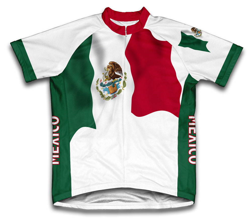 Mexico Flag Cycling Jersey for Men and Women