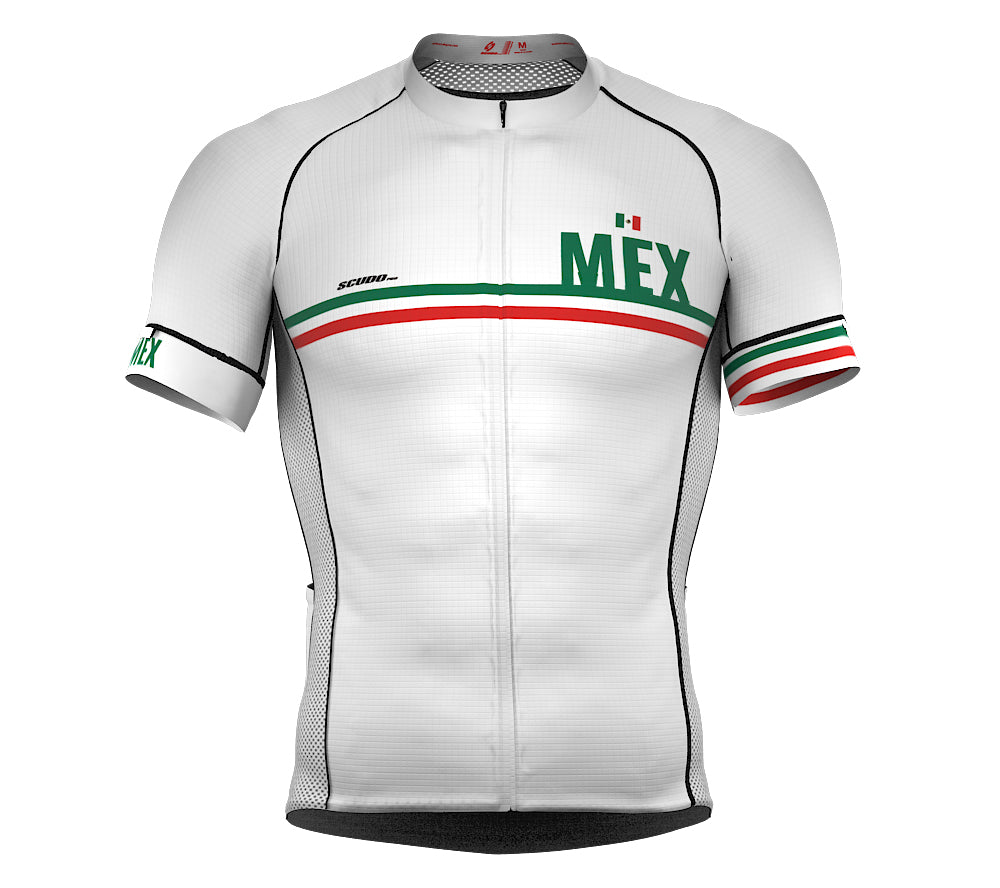 Mexico White CODE Short Sleeve Cycling PRO Jersey for Men and Women