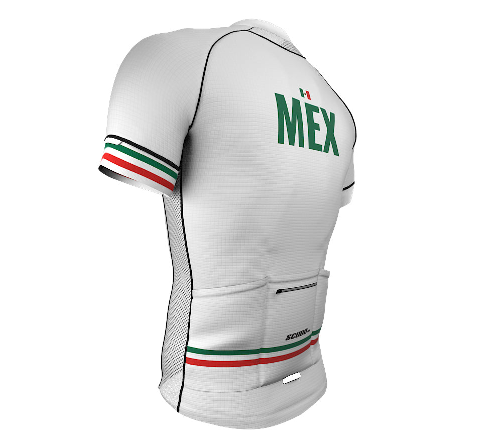 Mexico White CODE Short Sleeve Cycling PRO Jersey for Men and Women