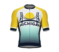 ScudoPro Pro-Elite Short Sleeve Cycling Jersey Michigan USA State Icon landmark symbol identity  | Men and Women