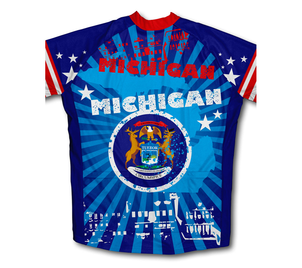Michigan Short Sleeve Cycling Jersey for Men and Women