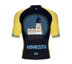 ScudoPro Pro-Elite Short Sleeve Cycling Jersey Minnesota USA State Icon landmark symbol identity  | Men and Women