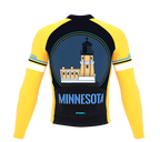 ScudoPro Pro Thermal Long Sleeve Cycling Jersey Minnesota USA state Icon landmark identity  | Men and Women