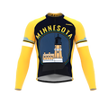 ScudoPro Pro Thermal Long Sleeve Cycling Jersey Minnesota USA state Icon landmark identity  | Men and Women