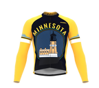 ScudoPro Pro Thermal Long Sleeve Cycling Jersey Minnesota USA state Icon landmark identity  | Men and Women