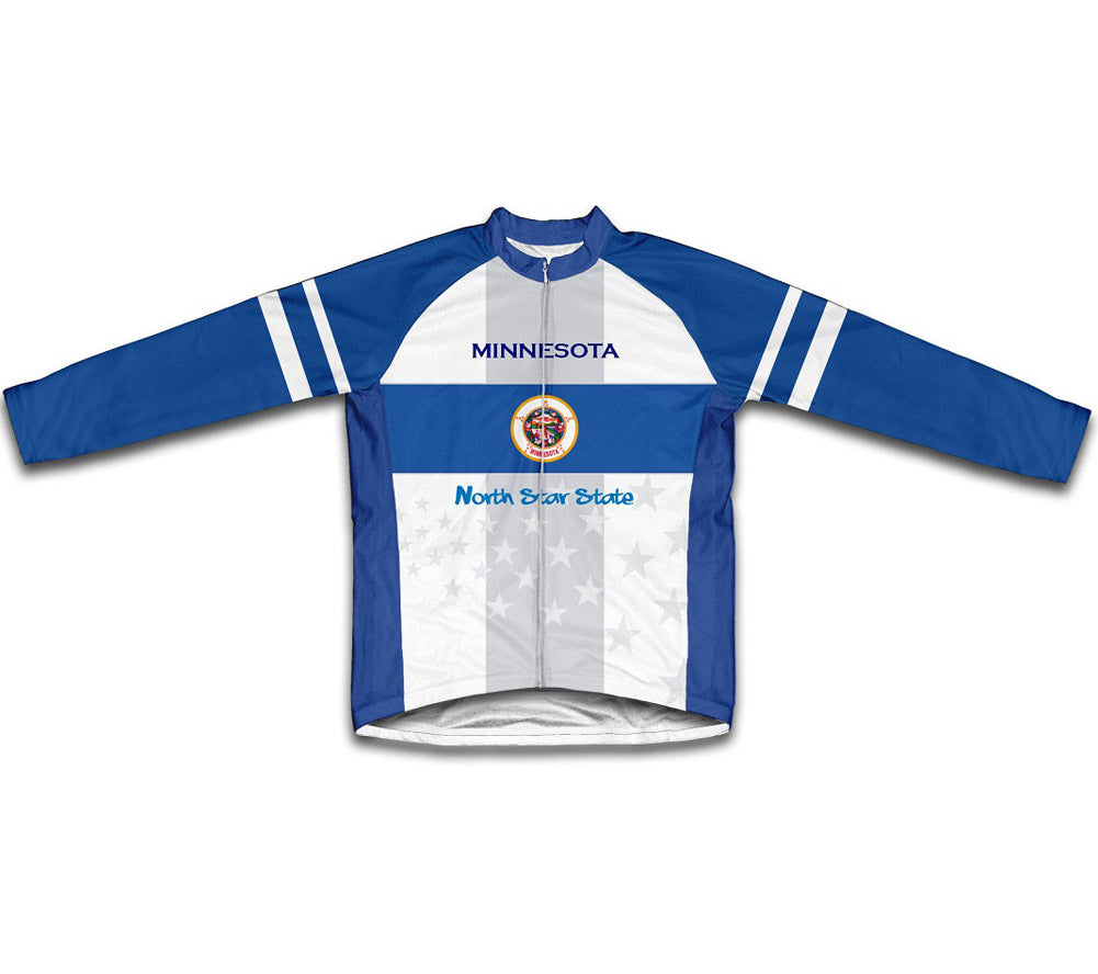 Minnesota Flag Winter Thermal Cycling Jersey